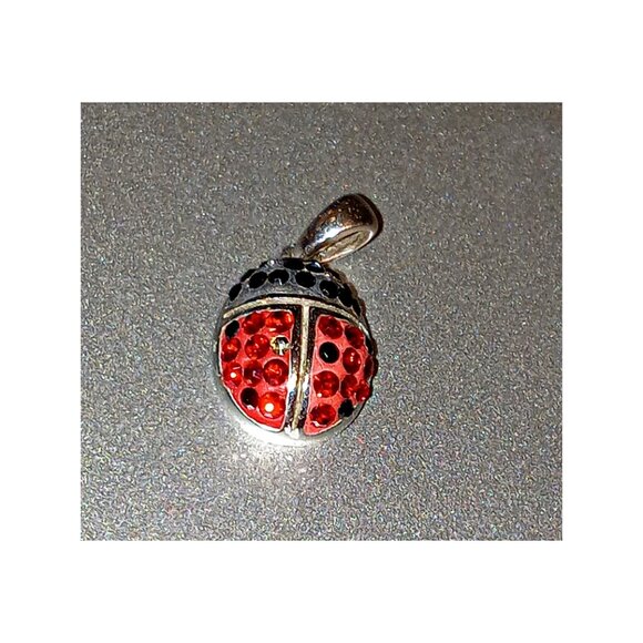 925 Sterling Silver Ladybug Pendant - Picture 1 of 4